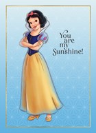 Sneeuwwitje Complimentkaart you are my sunshine 